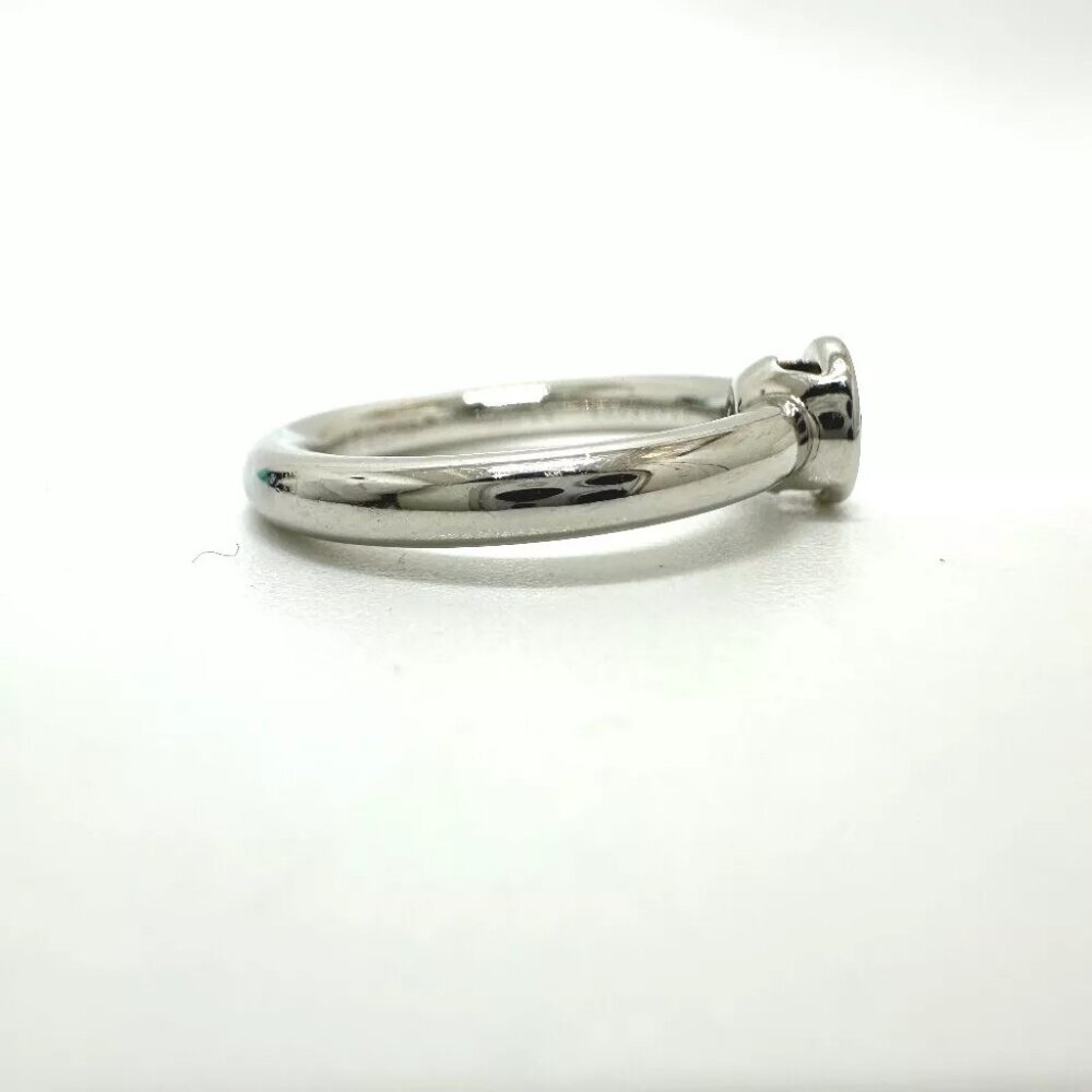 TIFFANY&Co. Bisset Diamond D0.33ct Ring Pt950 Silver - Picture 6 of 12